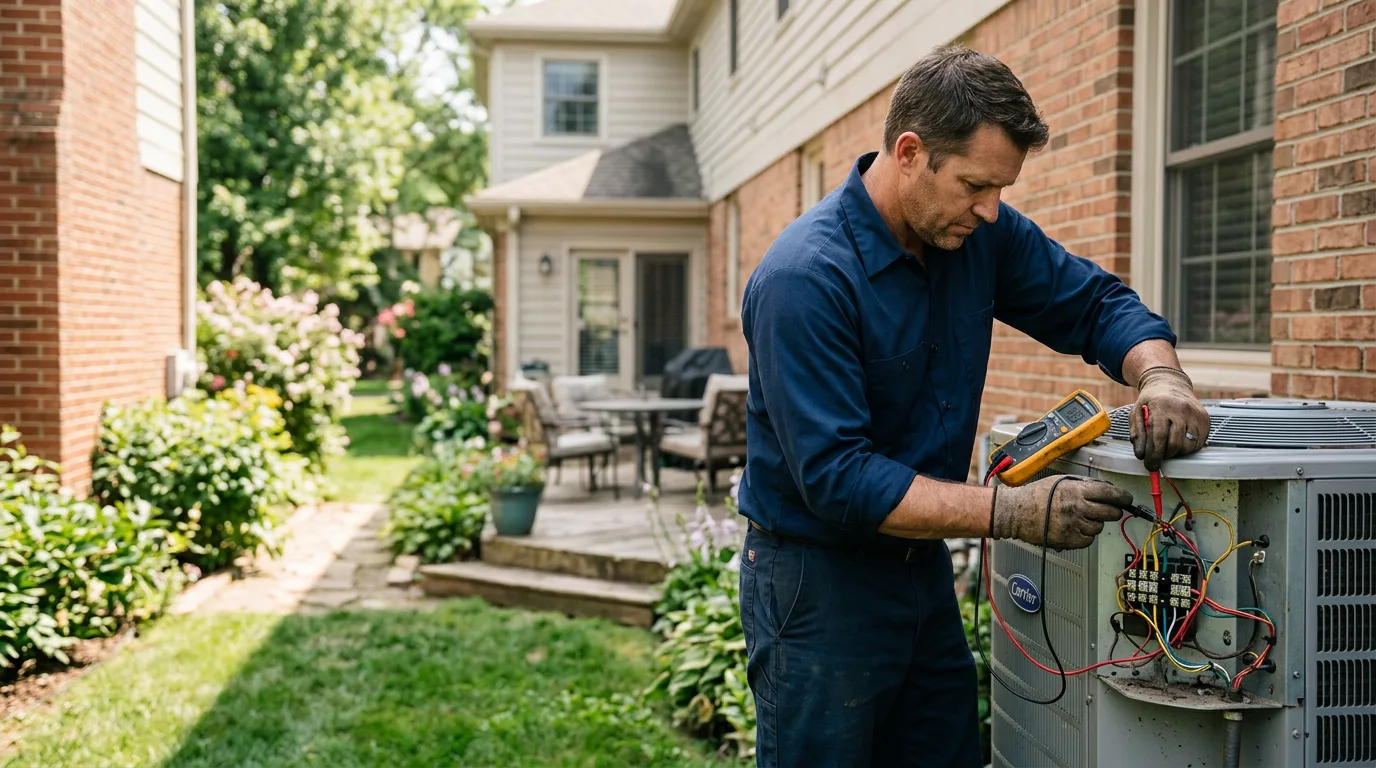 HVAC technician working near Texhoma, TX